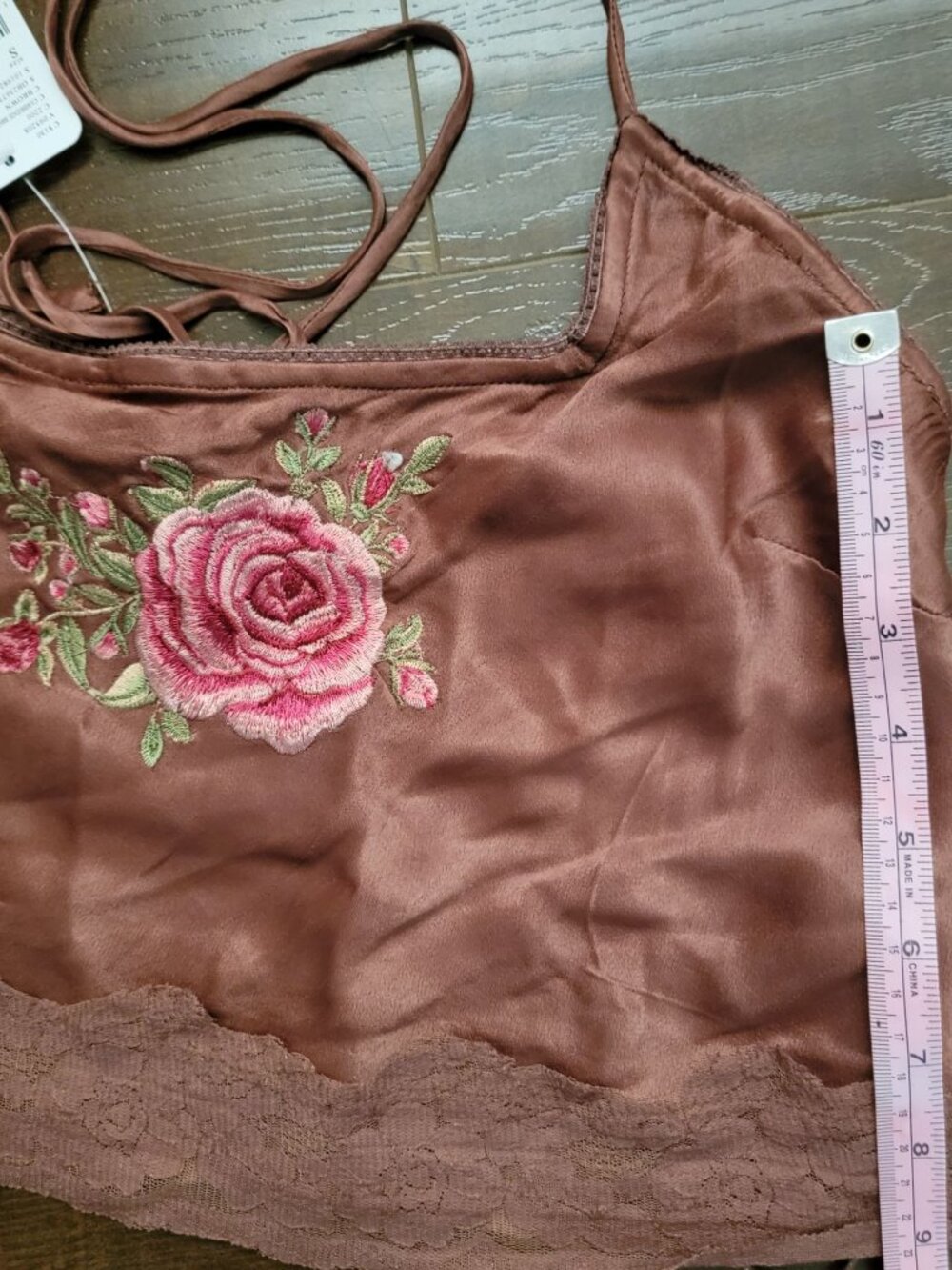 Free People Savino Maxi Skirt Set Romance Embroidered Satin Lace 90s Womens S - Picture 9 of 11